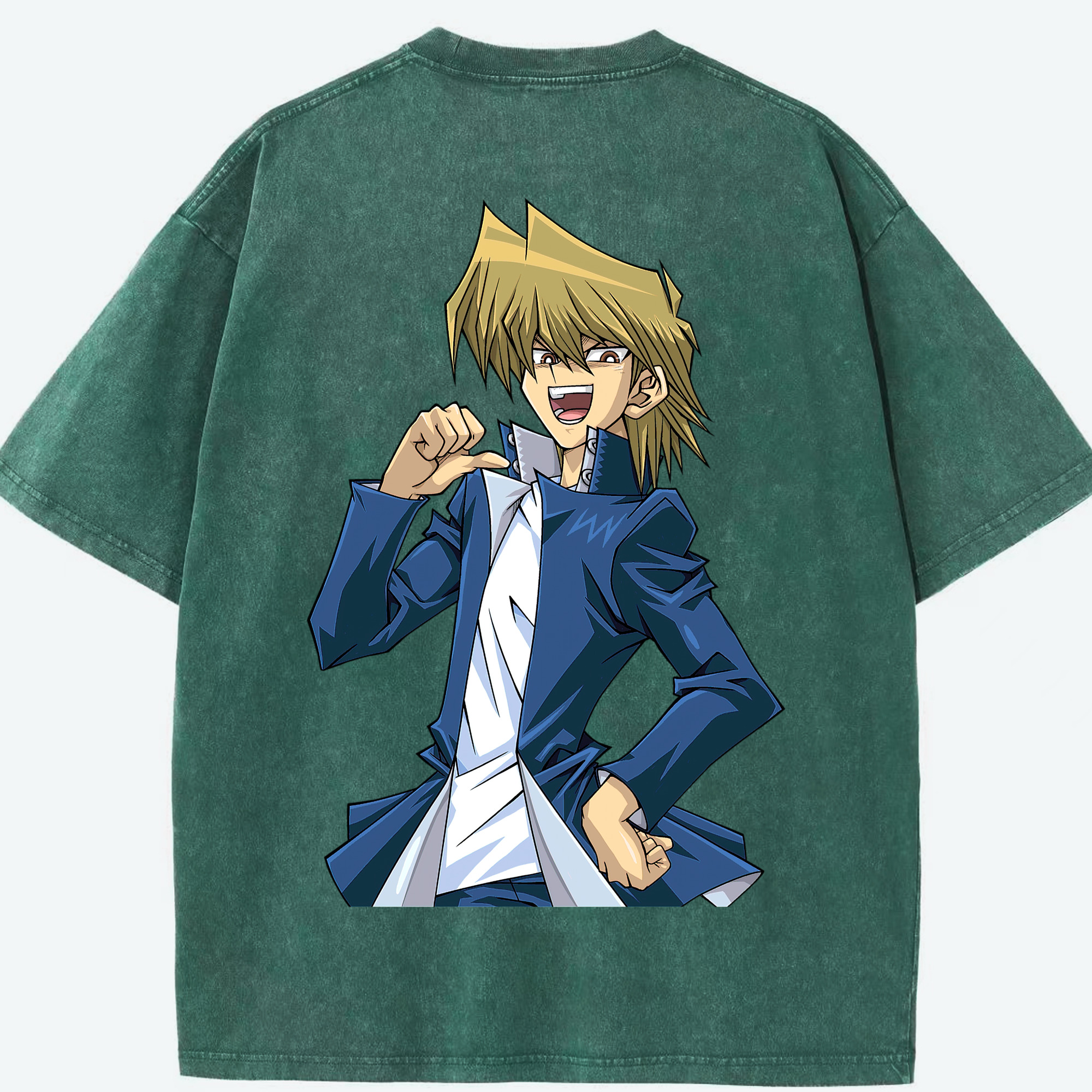 （画像用） 遊☆戯☆王 Yu-Gi-Oh! 綿100% ヴィンテージ風 半袖Tシャツ（背面プリント）